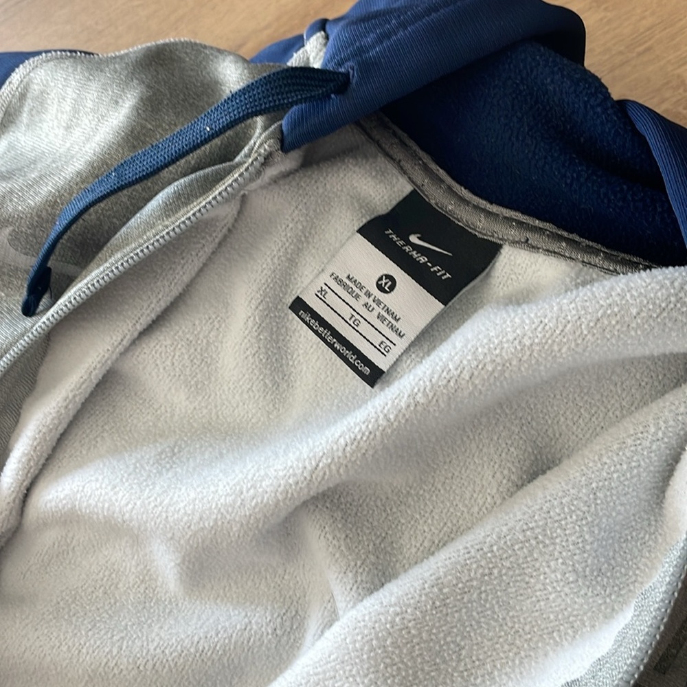 Illinois Gray and Blue Zip-Up Hoodie - Picture 4 of 4